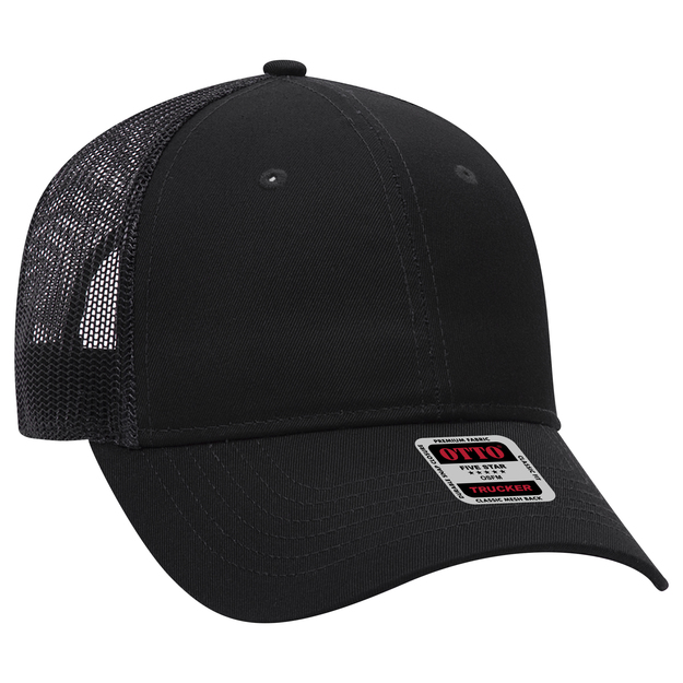 OTTO - 6 Panel Mid Profile Mesh Back Trucker Hat
