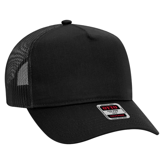 OTTO - 5 Panel Mid Profile Mesh Back Trucker Hat