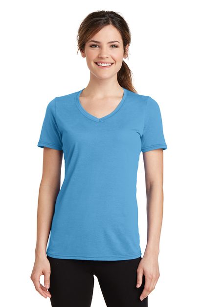 Port & Company - Ladies Performance Blend V-Neck Tee