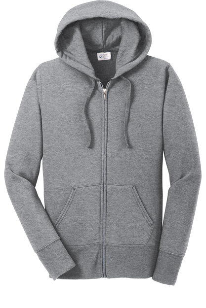 Port & Company - Ladies Core Fleece Full-Zip Hooded Sweatshirt