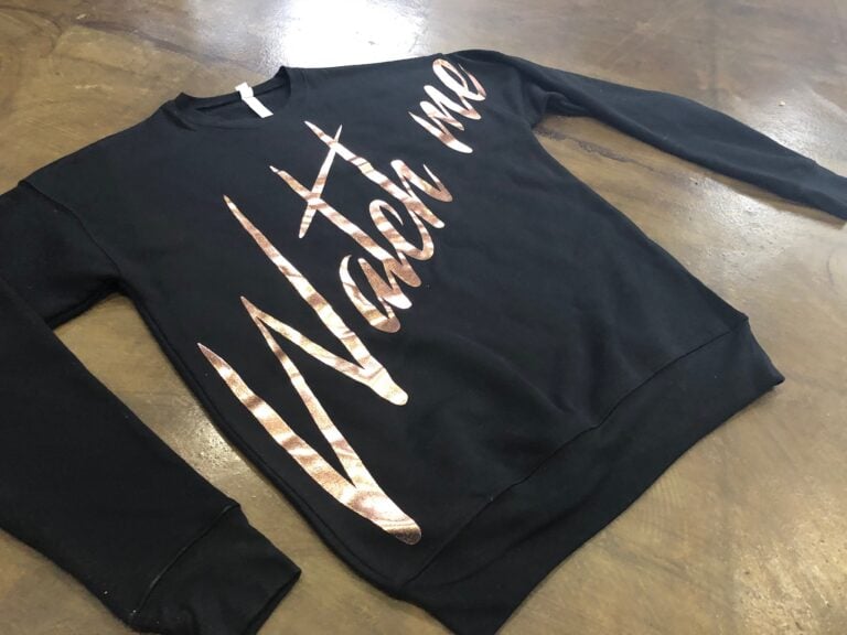 foil print long sleeve t-shirt