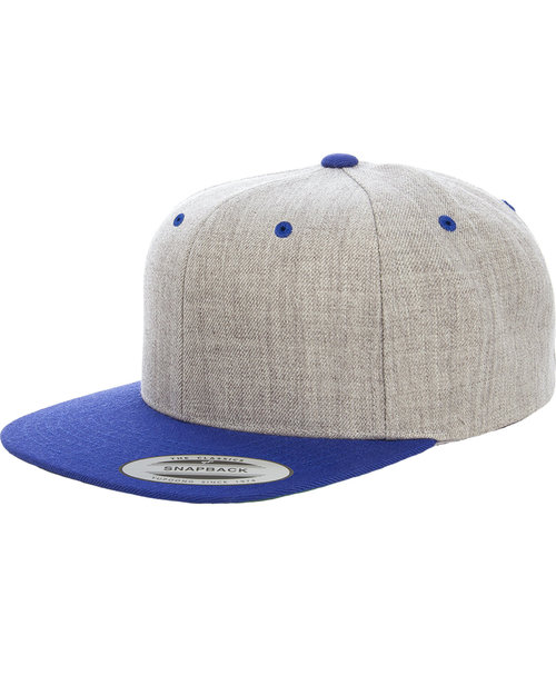Yupoong - Adult 6-Panel Structured Flat Visor Classic Two-Tone Snapback