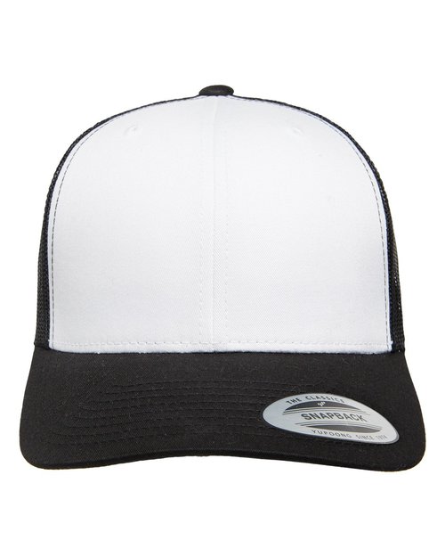 Yupoong - Adult Adjustable White-Front Panel Trucker Cap